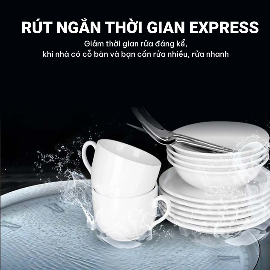 Máy rửa bát 15 bộ Texgio TGD8615BE